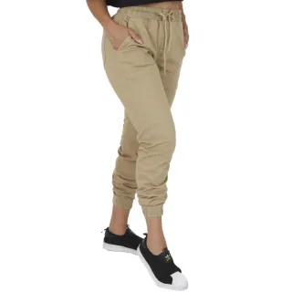 Calça Jogger Feminina Jeans Colorido em Sarja - Vinho