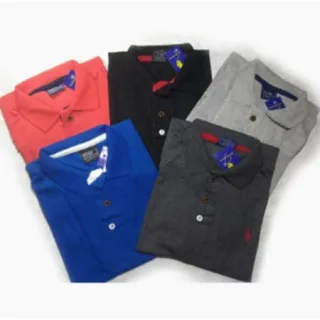 Camisas Polo Masculina Plus Size - Kit 3 unidades G1 ao G3 - sortidas