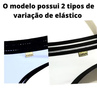 Calcinhas conforto cós alto - Kit com 10 unidades - GG-42