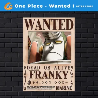 Placa decorativa MDF - One Piece Wanted I de 01 a 15 - Presente - #9