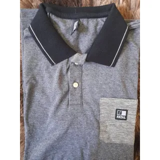 Polo Fatal Surf Preta - Camisa 25232/26383 - Cinza 26402