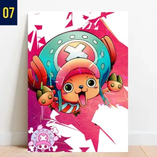 Placa Decorativa Mosaico Anime One Piece Desenho Modular Vintage Infantil - 02