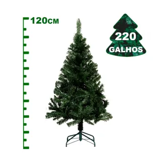 Árvore Luxo Natal 120cm - 220 Galhos - Único