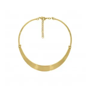 Acessório elegante: Colar Choker Aro Dourado/Prata para a mulher moderna - Prata