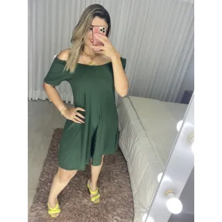 Macacão Curto Larguinho Ciganinha - Calor Macaquinho - Lilás