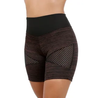 Bermuda Fitness 8742 com Detalhe em Tela - Academia, Treino, Moda - Verde