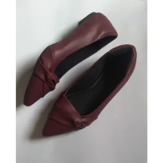 Sapatilha Feminino Nó Lateral Bico Fino Maitê Love Shoes - Preto