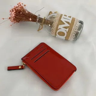 Porta cartão e moedas, carteira feminina pequena e fina - CAQUI843