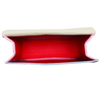 Kit 3 Peças Bolsa Lateral Transversal Luxo Elegante - Franca By Shop - Bege Corrente