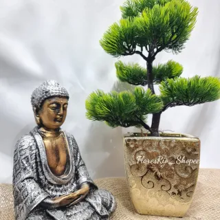 Decoração Casamento Bonsai Artificial Plástico Realista - Único