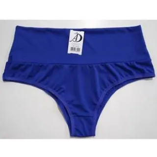 Calcinha básica com cós alto - REF129 - Azul