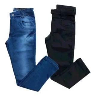 Modelos variados de calça feminina jeans - Azul