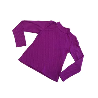 Malha Canelada Blusa Manga Longa Gola Alta Inverno Feminina (Inovastilo) - Azul Marinho