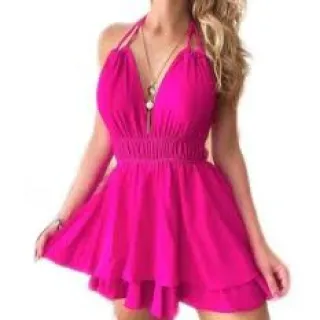 Frente Única Macaquinho Feminino Viscolinho com Elástico - Verde Bandeira