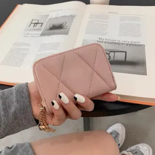 Porta cartão de couro sintético feminino pequeno - Novo - Nude