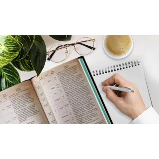 Bíblia Palavras de Jesus em Vermelho Flores Preta Capa Dura NVI LETRA GIGANTE | Pão Diário - Único