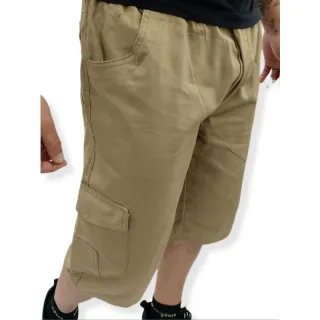 Promoção Bermuda Masculino Jeans Preta Branca Cargo Larga - Bermuda Branca