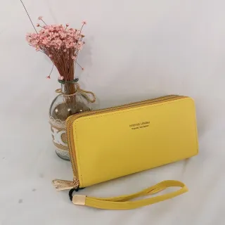 Deluxe Forever Coleção - Carteira Feminina com 2 Zíper - caqui B05