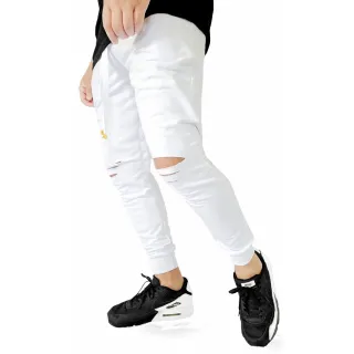 Moda Premium: Calça Jogger Swag Oversized Preta - Calça Branca faixa P/V