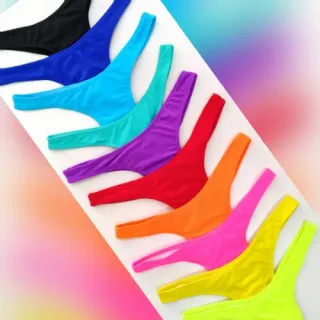 VÁRIAS CORES Biquini Calcinha Fio Dental Asa Delta