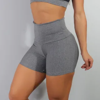 Short Feminina Suplex lycra Curto liso, kit com 4 unidades - KIT 4 Short Legging Sortido