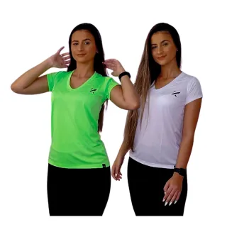 Proteção UV 35+ Camisa Esportiva Feminina - Raryel - Branca