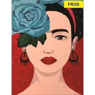 Placa 21 a 40 Frida Kahlo Decorativa - FRI30