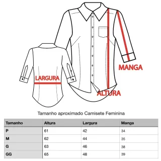 Uniforme Blusa Social Feminina Manga 3/4 - - Branca