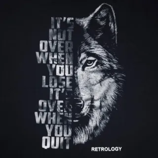 Camiseta Premium Masculina Retrology Lobo - 100% algodão - G