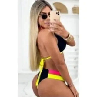 Top Praia Tricolor com Bojo Ajustável - Biquíni Asa Delta Grinda - G/GG