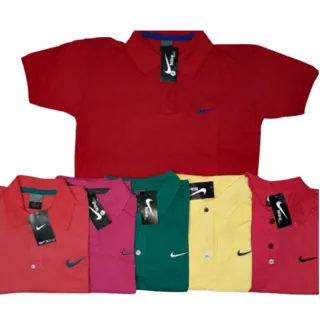 Camisas Polo Masculina Plus Size - Kit 3 unidades G1 ao G3 - sortidas
