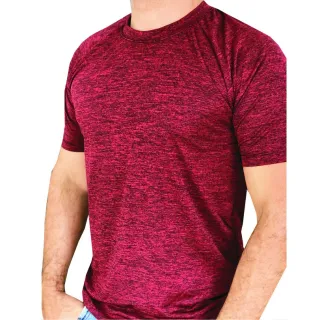 Academia Masculina Dry Fit Camiseta - Preto mescla