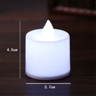 Luz de Chá LED para Festa de Natal - Bateria Incluída - Branco