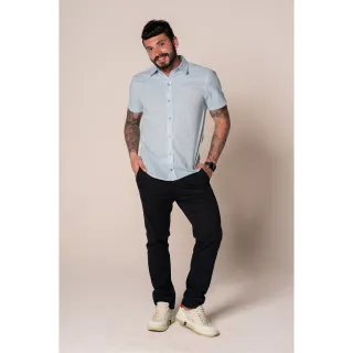 Cores Várias Sarja Slim Fit Calças Masculina com Lycra - Branco