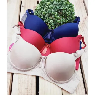 Kit c/3 Sutiãs Básicos de Microfibra - Lingerie Reforçada - P - Veste 38