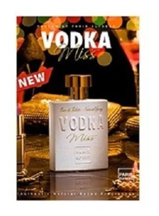 Original e lacrado - Vodka Miss Paris Elysees 100 ml - Único