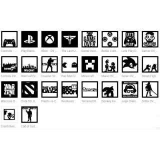 Quadro Vazado Gamer Geek em MDF 3mm - Decoração Original - The Witcher DV_0419