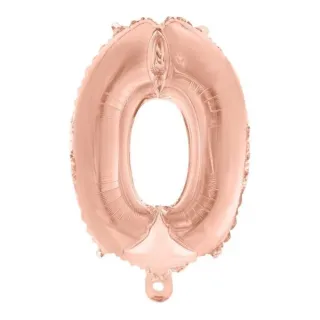 Decoração Balão Metalizada Rose Gold Número 18 - 45cm - 5
