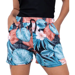 Promoção Verão: Kit 2 Bermudas Estampadas Femininas, Moda Praia - M