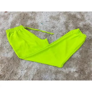 Leve e confortável calça pantalona feminina Duna e Viscolinho lisa - Duna azul royal com elastico