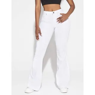 Calça Flare Feminina Bailarina Premium - Várias Cores e Bolso - Branca