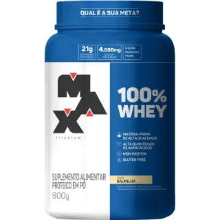 Pote Max Titanium Whey Protein Concentrado 900g - ORIGINAL - Chocolate