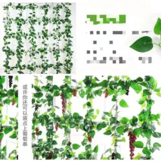 Planta Artificial Ivy Vine Folha Garland - Decoração de Casa - Único