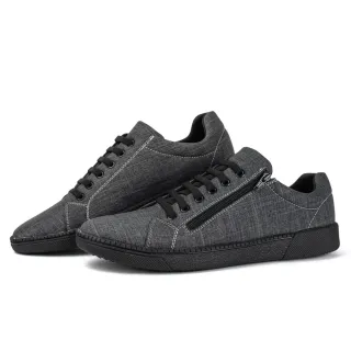 Promoção Imperdível: Sapatenis Masculino Calce Facil com Ziper + Brinde - Preto