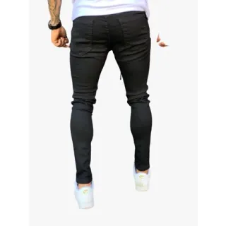 Calça Skinny Masculina Preta Premium com Lycra - Modelagem Slim Fit - Calça Preta Super Skinny
