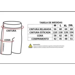 Shorts masculino refletivo Poliéster 0075 - Branco