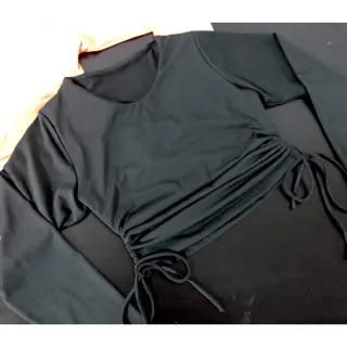 Blusinha Manga Longa Feminina Cropped sem Bojo - Rosa Claro