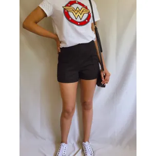 Cintura Alta Reto Feminino - modelo/estilo alfaiataria - Rosa Pink