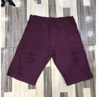 Bem TOP Bermuda Decido Rascada Sarja Branca - Branco Rascada