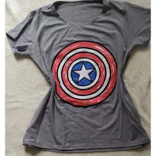 Mulher Maravilha Símbolo T-Shirt - Cinza